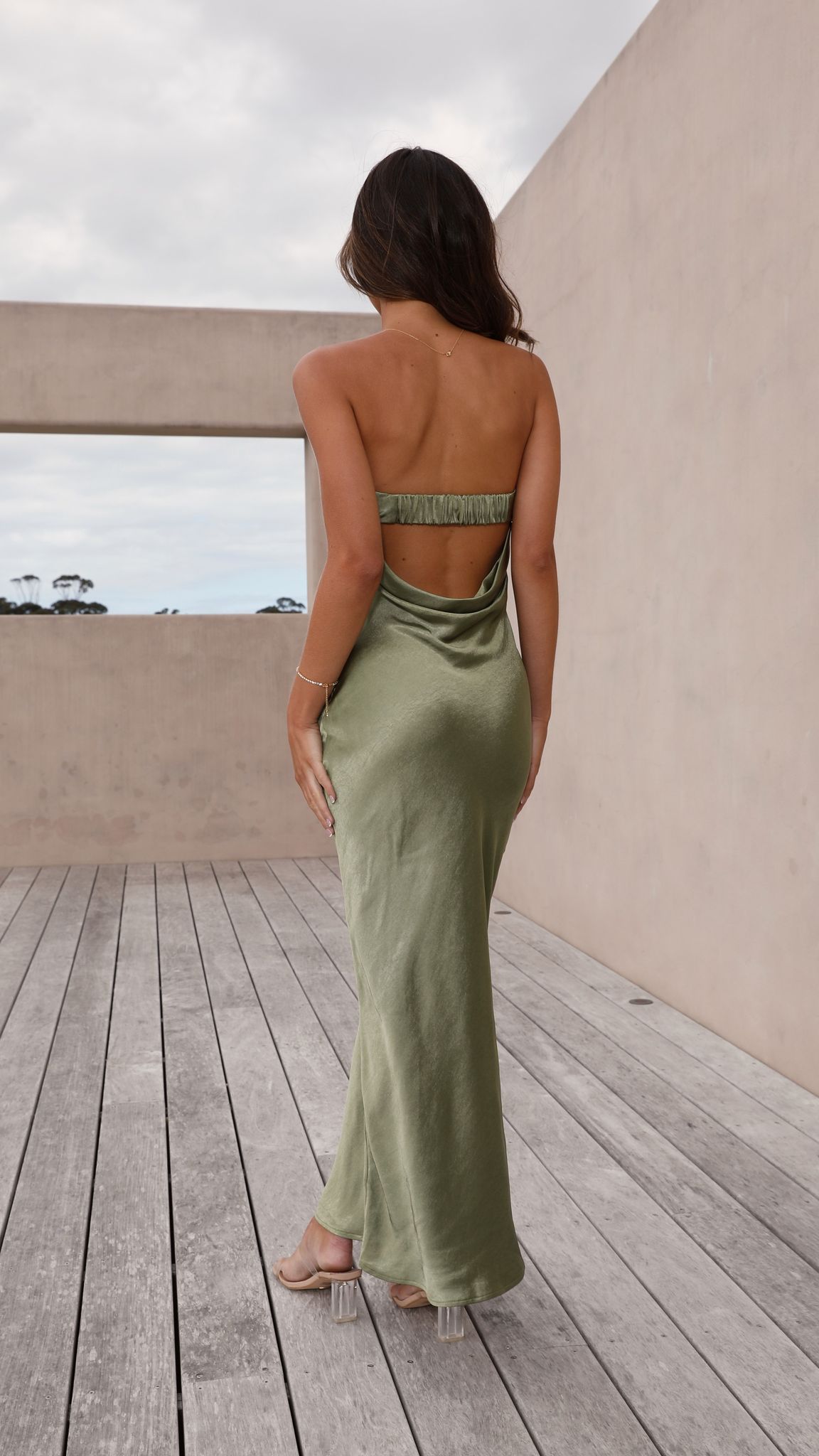 Gisele Maxi Dress - Olive - Buy Women's Dresses