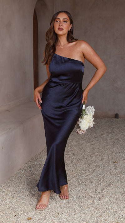Load image into Gallery viewer, Margot Maxi Dress - Navy - Billy J
