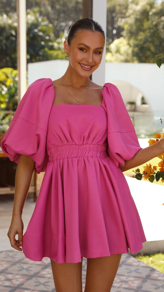 Amayah Mini Dress - Pink