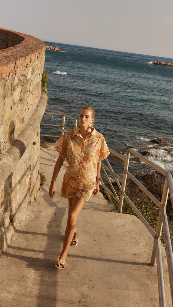 Bruna Shorts - Tropical Print