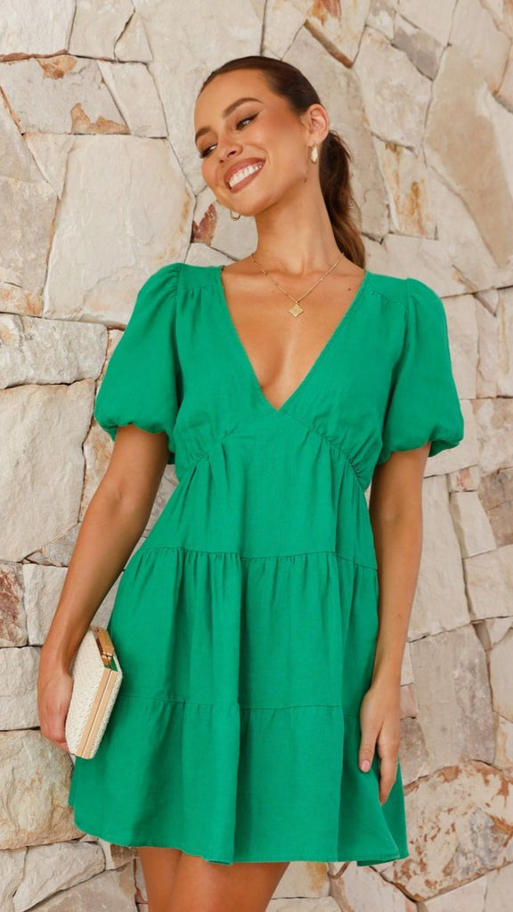 Milly Mini Dress - Green