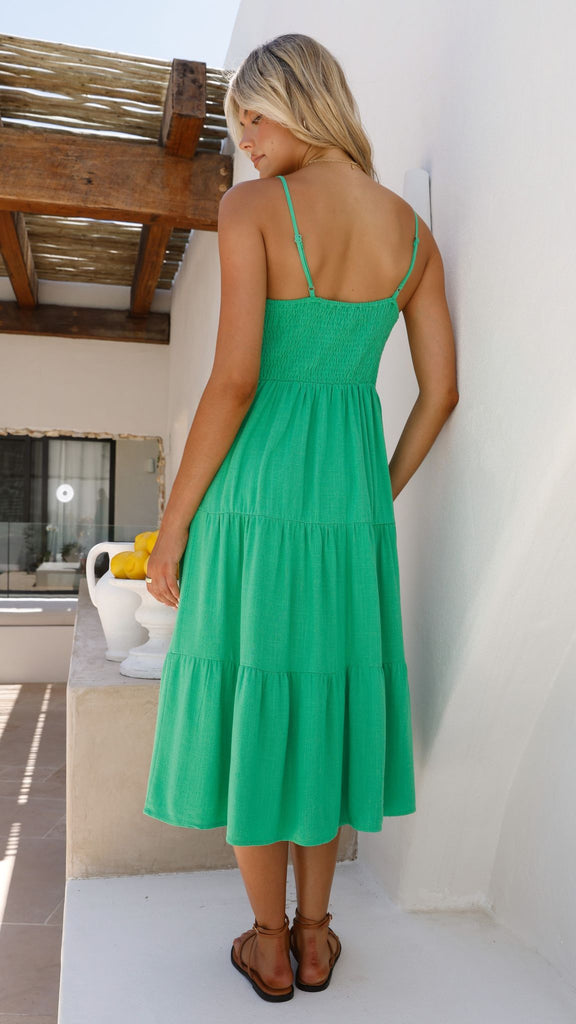Zoey Midi Dress - Green