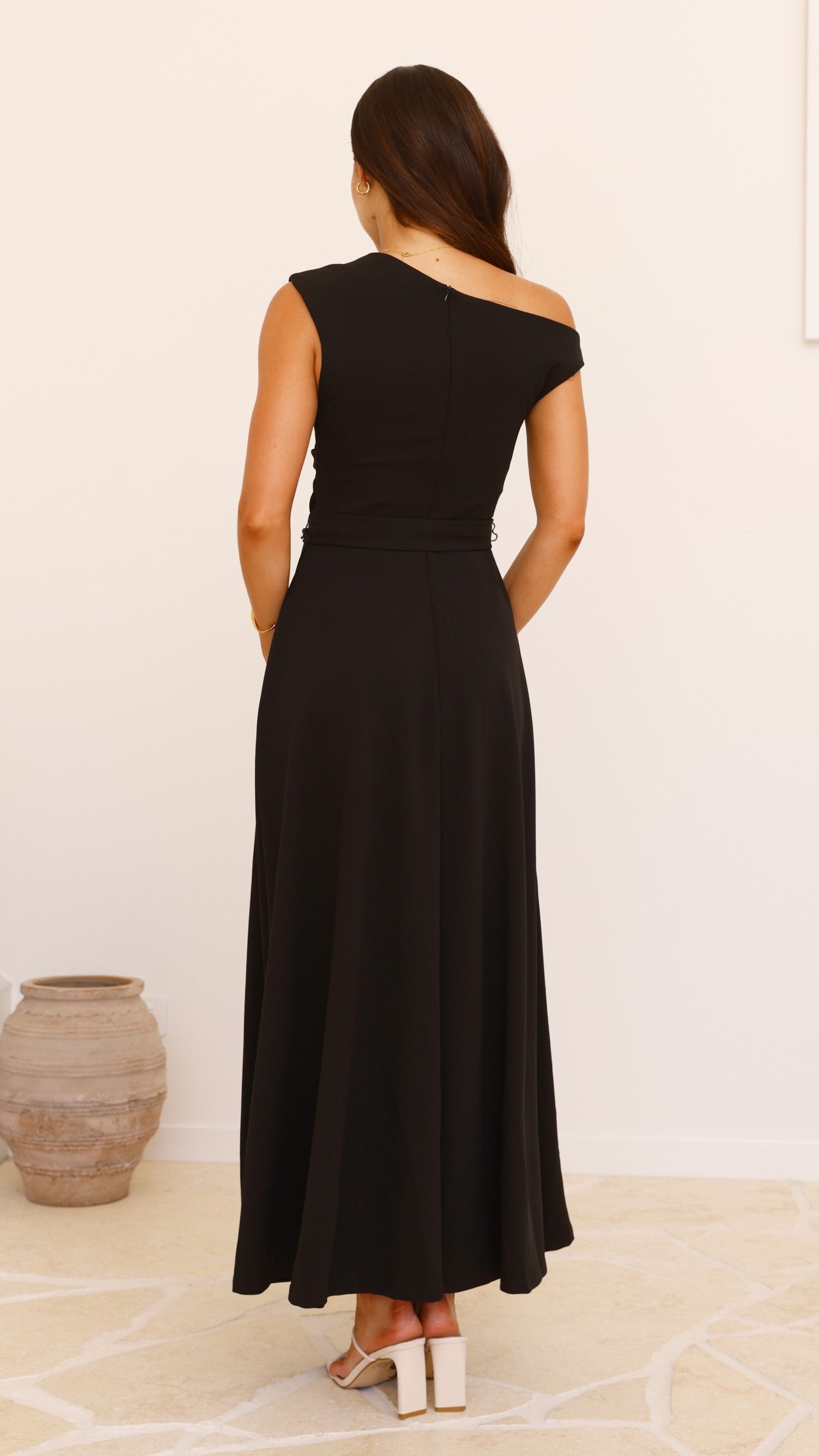 Gemma Maxi Dress - Black - Billy J