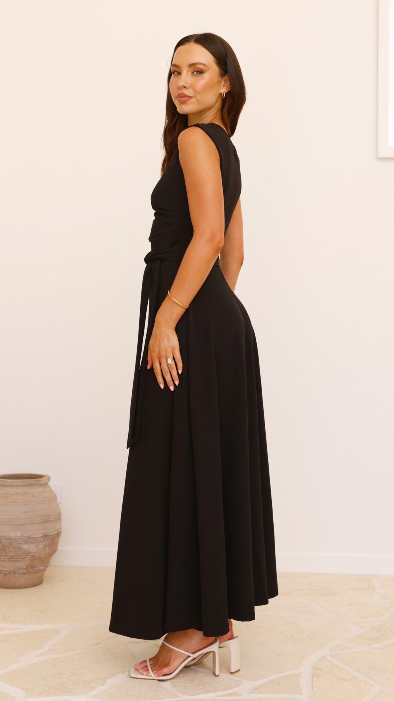 Gemma Maxi Dress - Black - Billy J