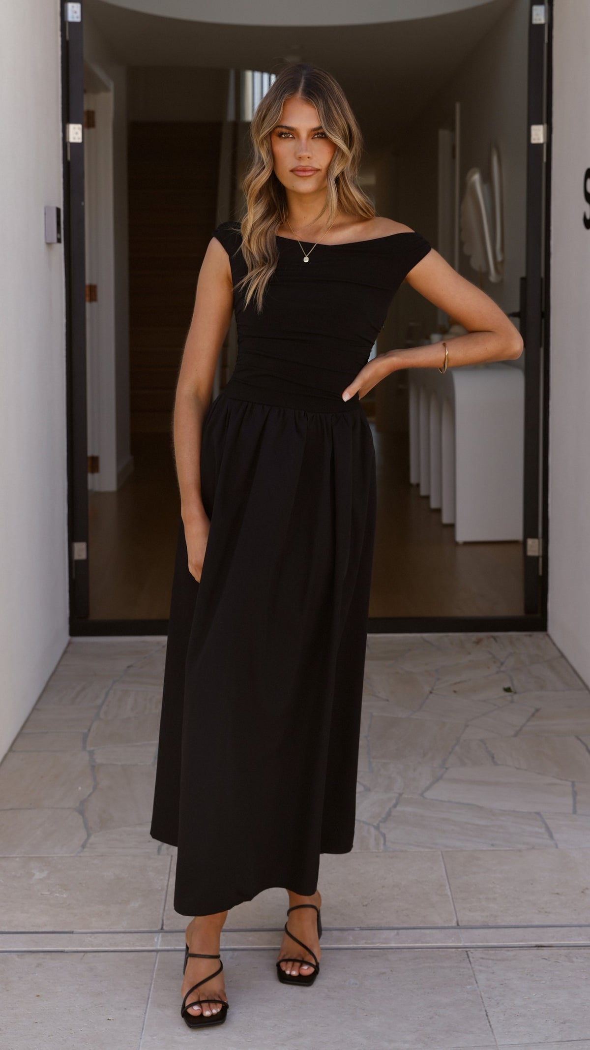 Immy Midi Dress - Black - Billy J