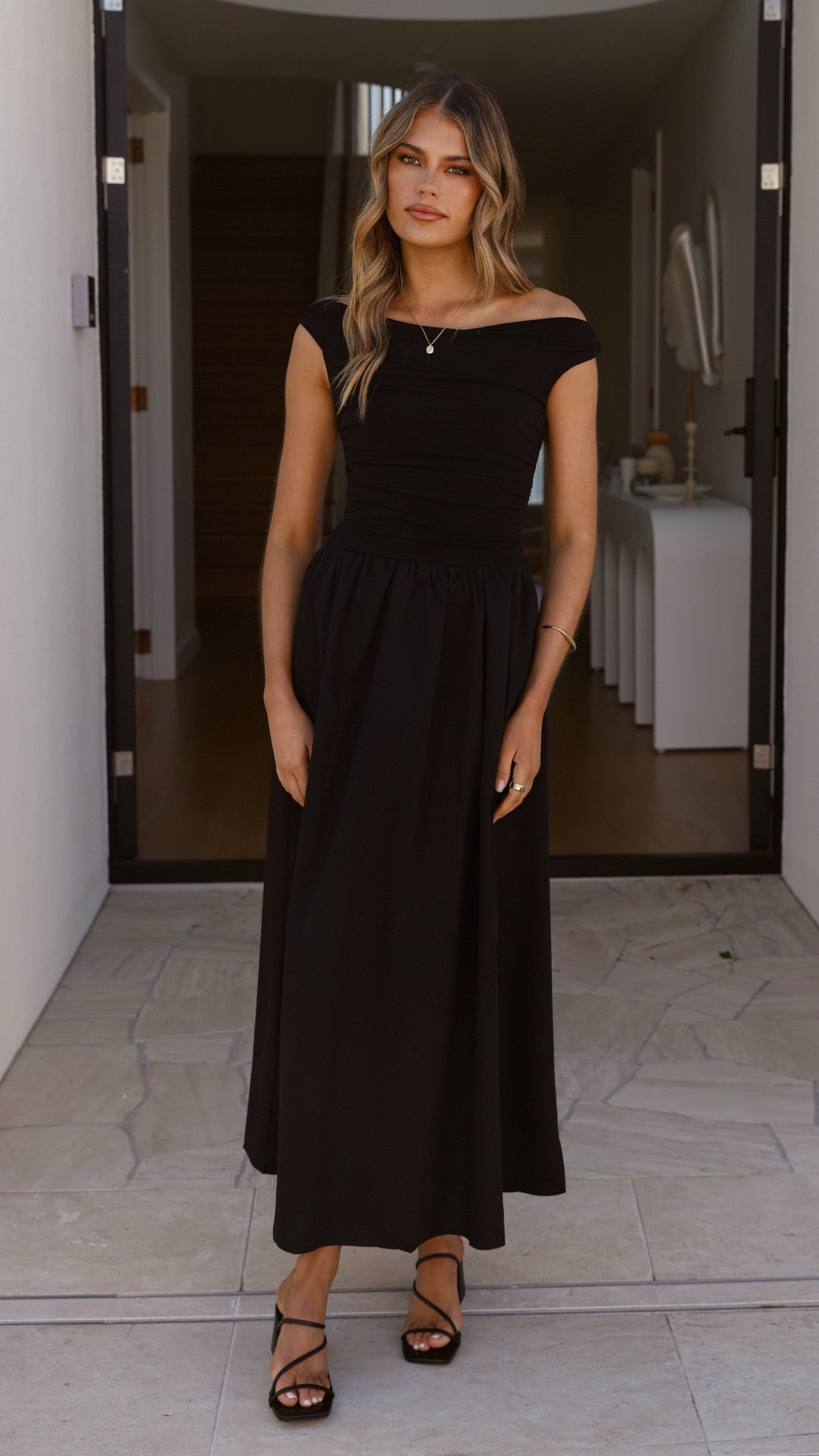 Immy Midi Dress - Black - Billy J