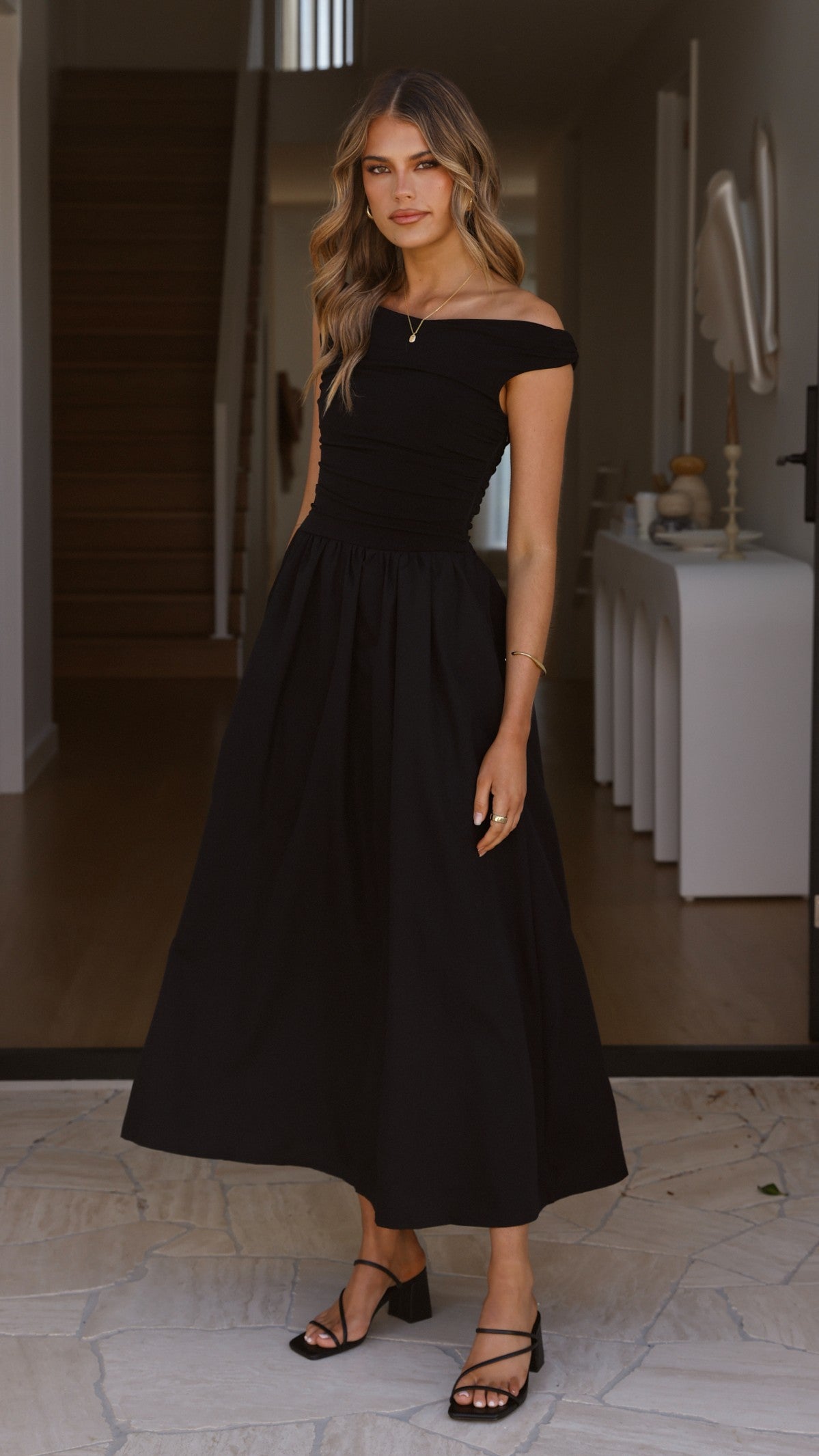 Immy Midi Dress - Black - Billy J