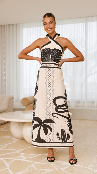 Load image into Gallery viewer, Boe Halter Maxi Dress - Palm Canyon - Billy J
