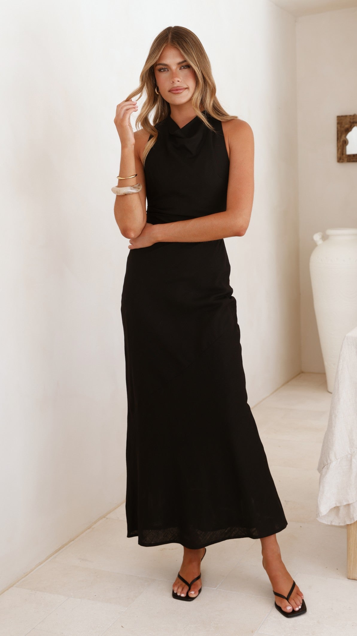 Velaris Maxi Dress - Black - Billy J