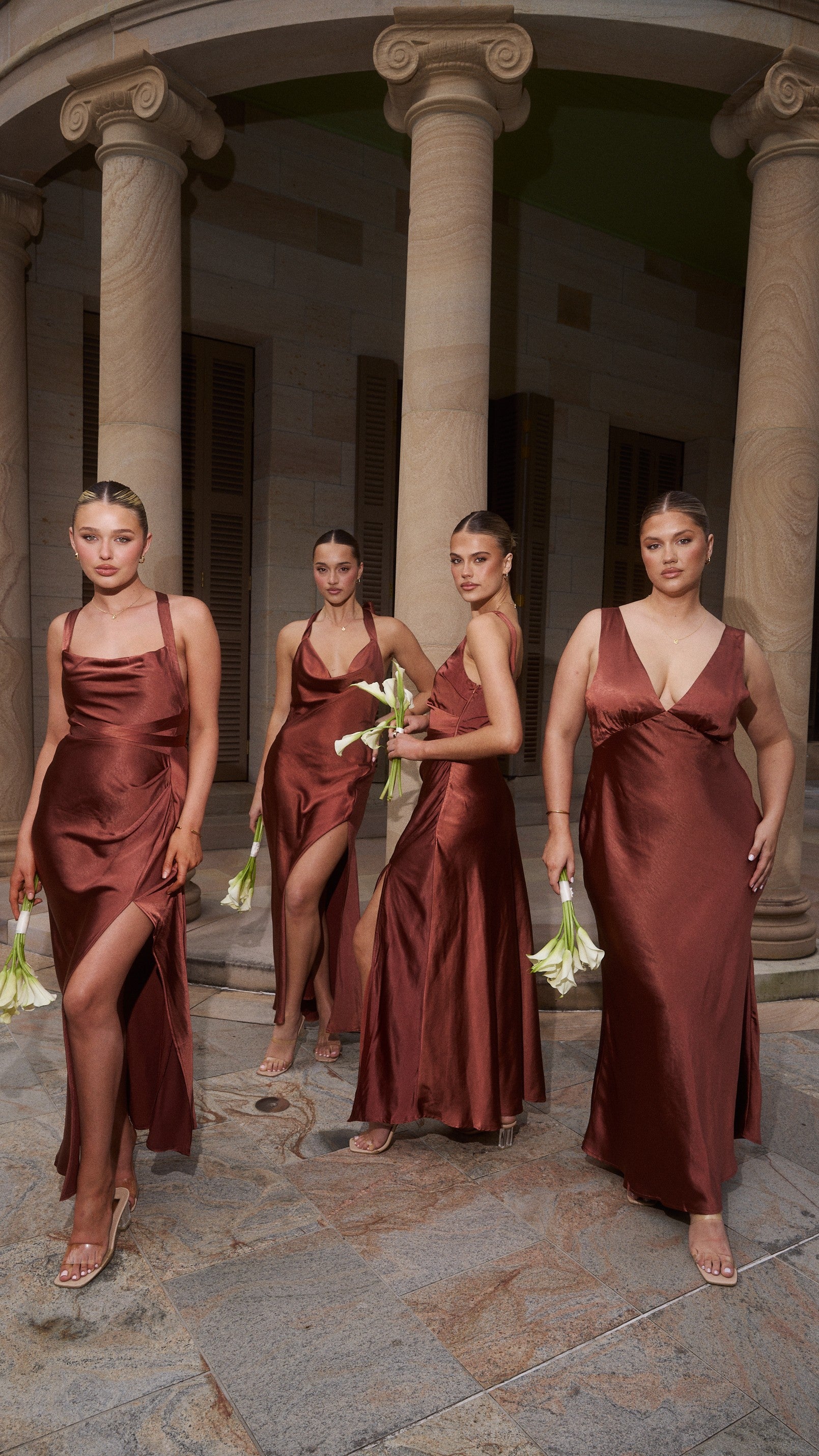 Zendaya Maxi Dress - Rust - Billy J
