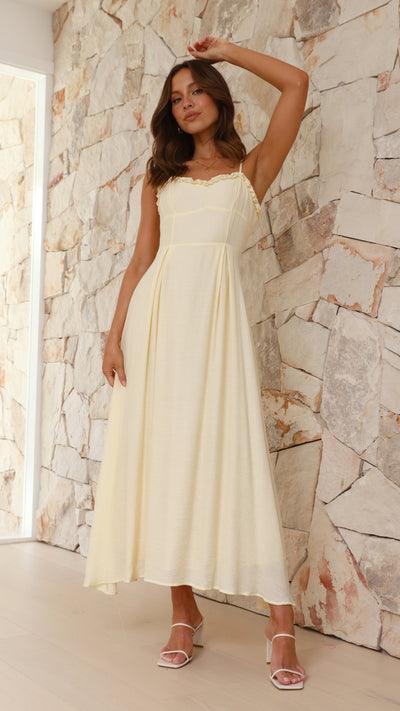 Load image into Gallery viewer, Xylia Maxi Dress - Yellow

