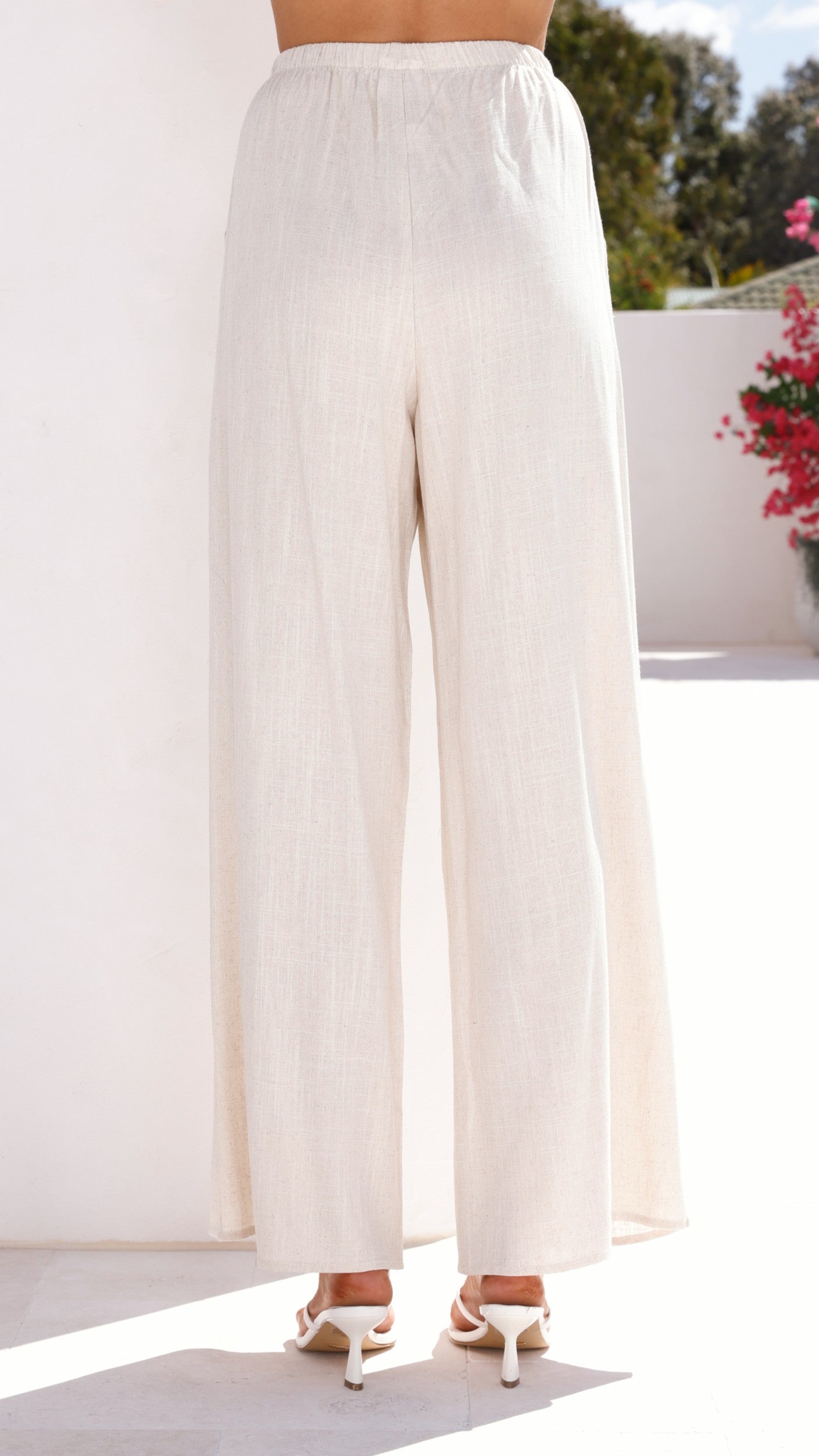 Talia Strapless Top and Pants Set - Oatmeal - Billy J