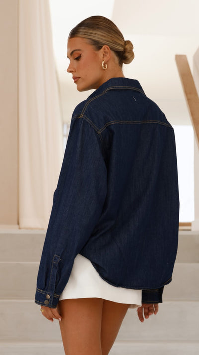 Load image into Gallery viewer, Sylas Jacket - Indigo - Billy J
