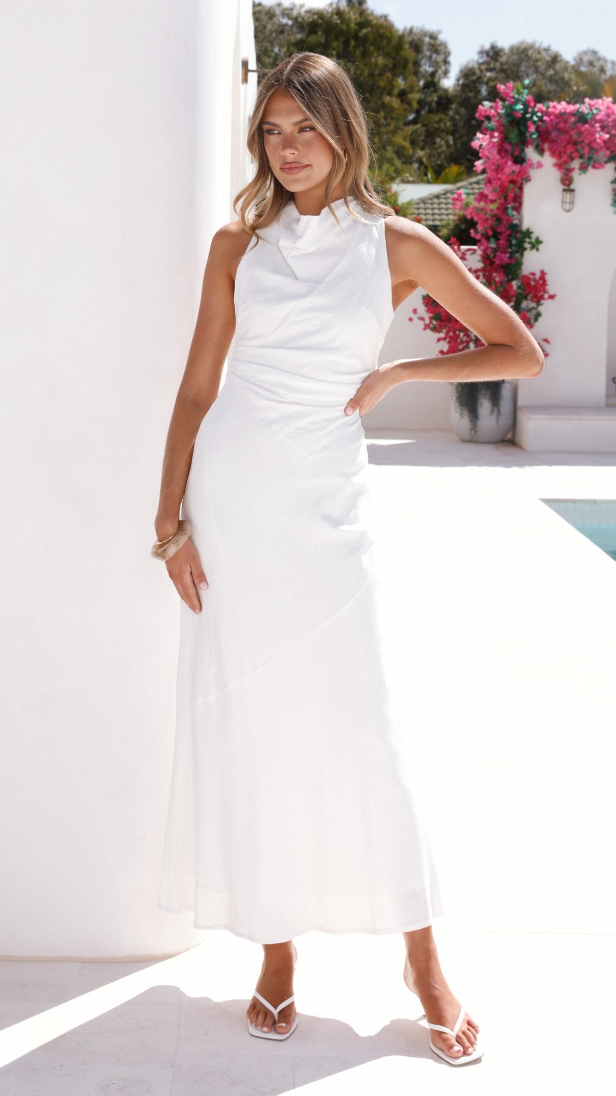 Velaris Maxi Dress - White - Billy J