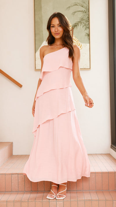 Load image into Gallery viewer, Anya Maxi Dress - Baby Pink - Billy J
