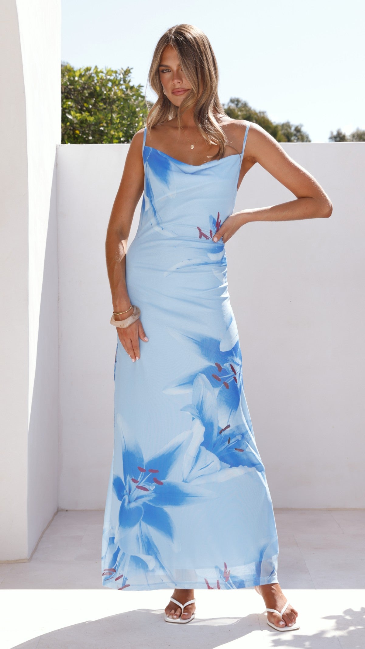 Nina Maxi Dress - Blue Paradise - Billy J