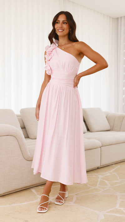 Load image into Gallery viewer, Okalani Midi Dress - Pink - Billy J
