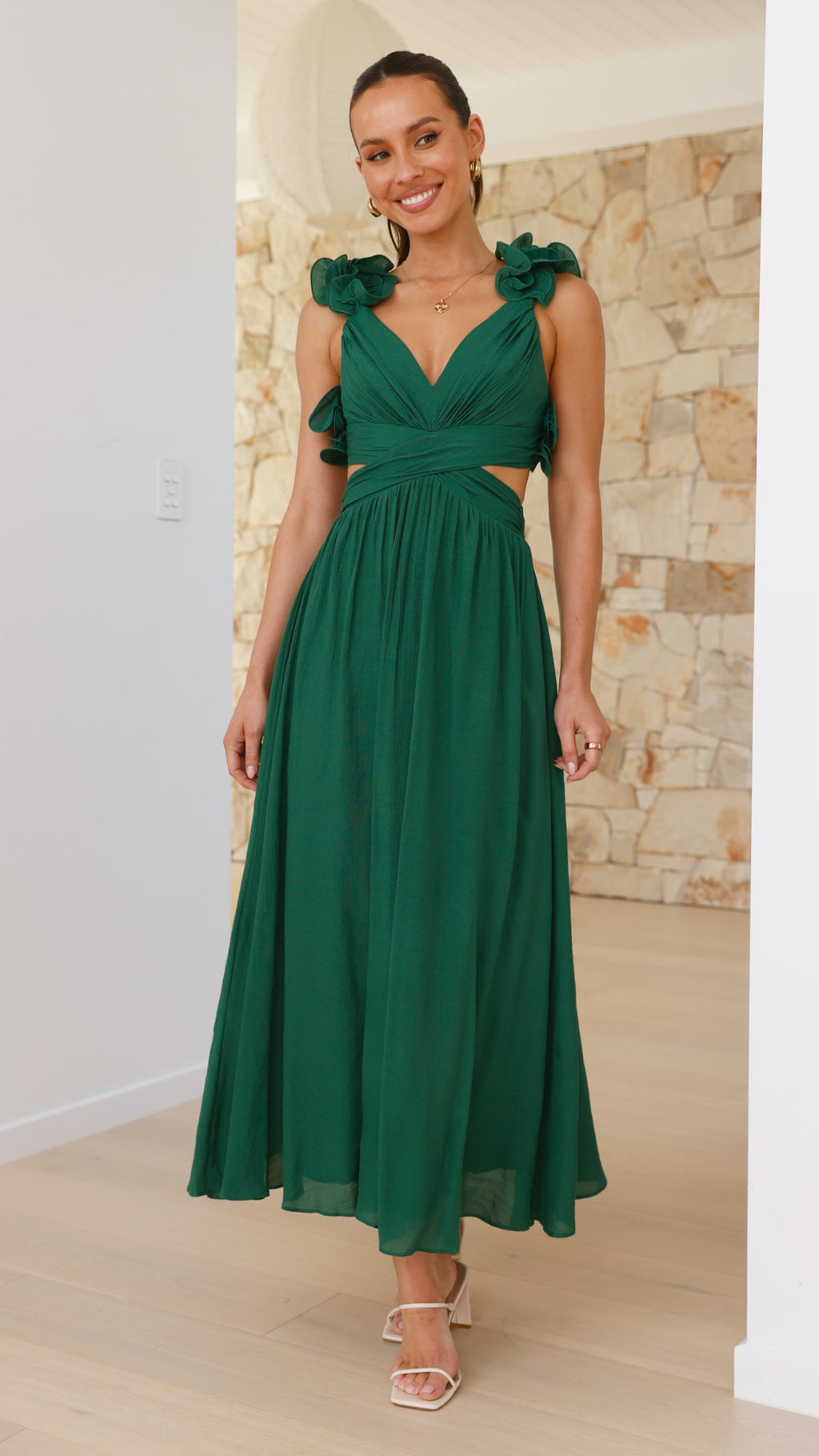 Galilhai Maxi Dress - Forest Green - Billy J