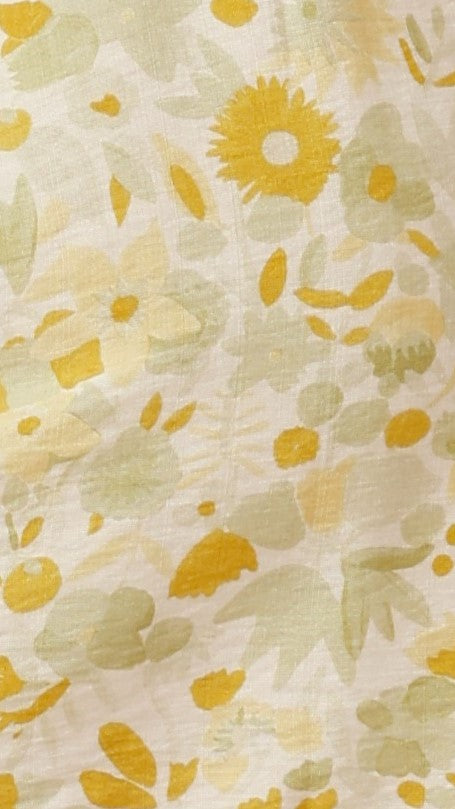 Zaire Mini Dress - Yellow Floral