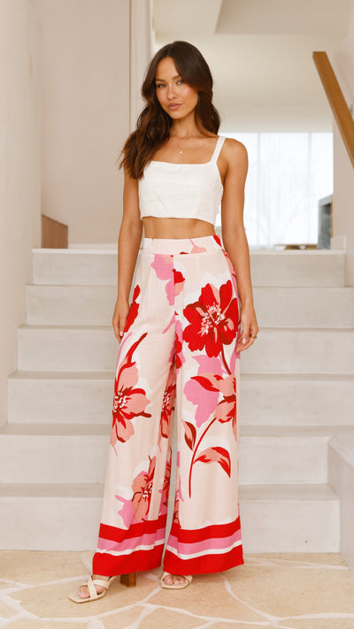 Load image into Gallery viewer, Aurelia Pants - Rosabel Print - Billy J
