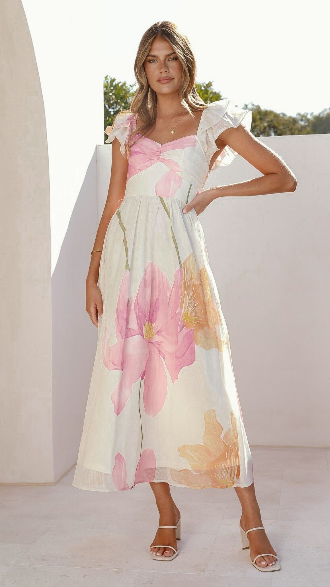 Claire Maxi Dress - Wildflower Floral - Buy Women's Dresses