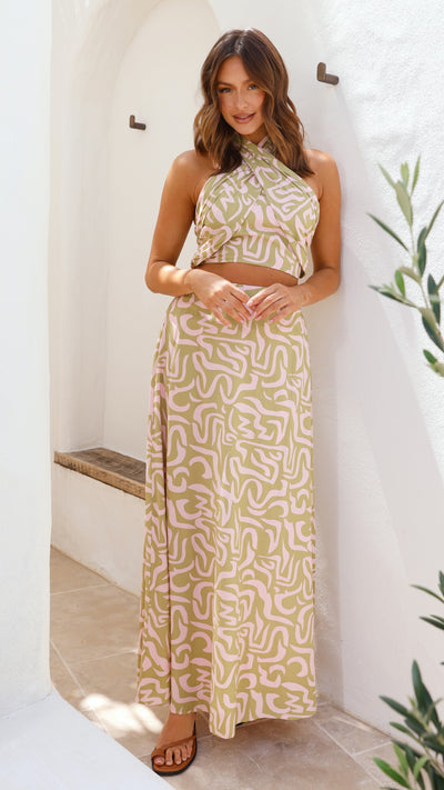 Load image into Gallery viewer, Paradise Maxi Skirt - Voyage Print
