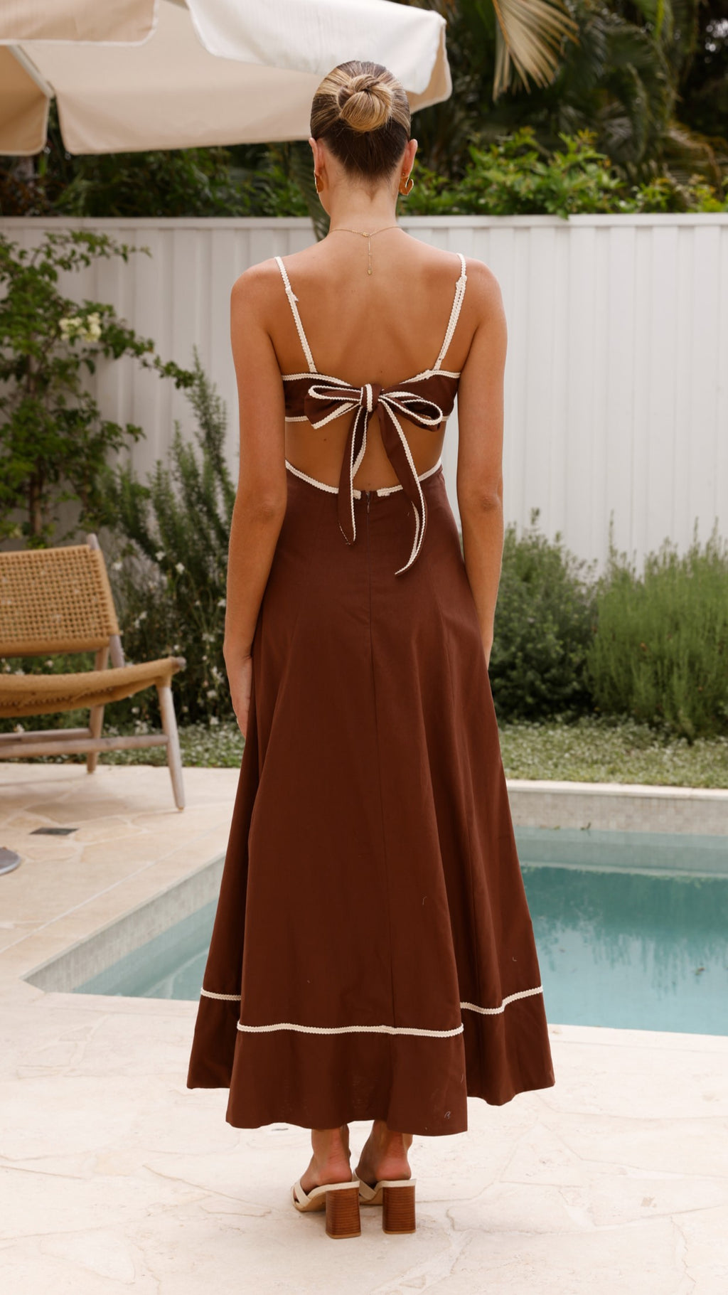 Nereda Maxi Dress - Chocolate - Billy J