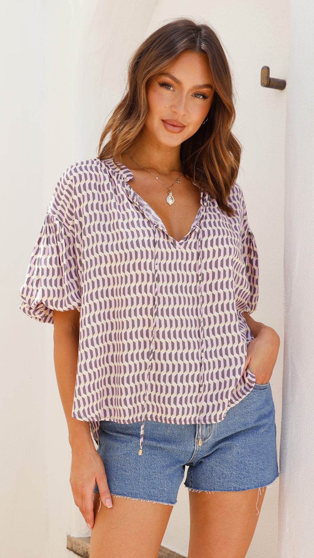Citrin Blouse Top - Addison Collection