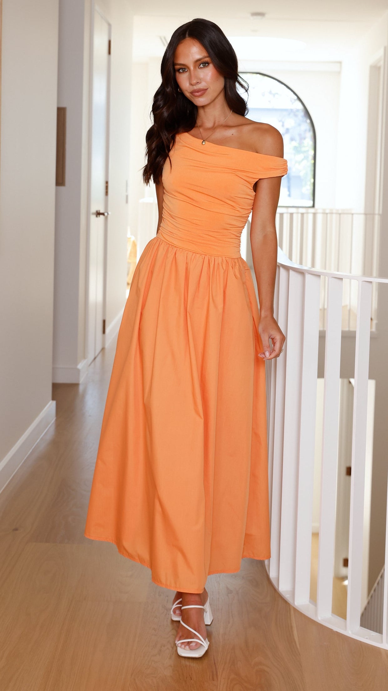Immy Midi Dress - Melon - Billy J