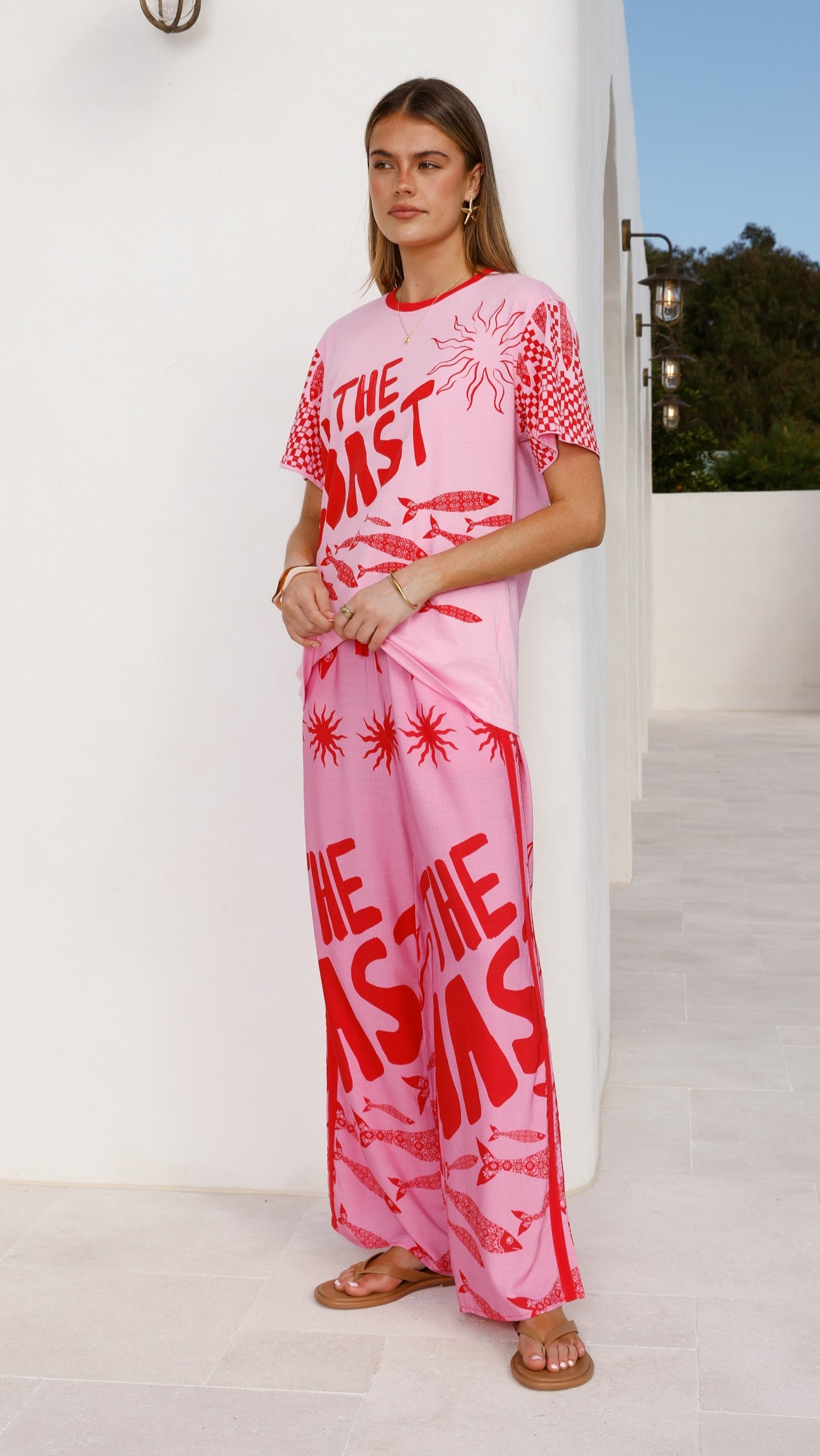 Florrie Tee - Pink/Red Tide - Billy J