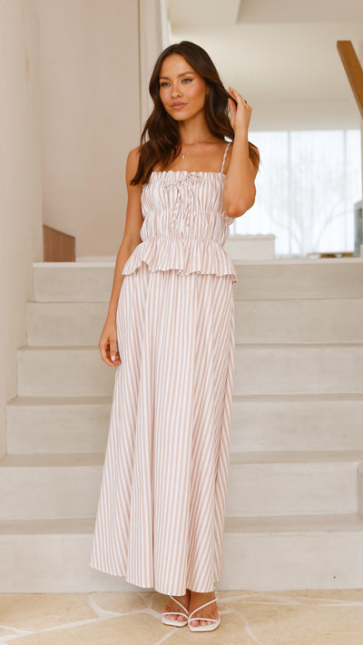 Load image into Gallery viewer, Misty Maxi Dress - Beige - Billy J
