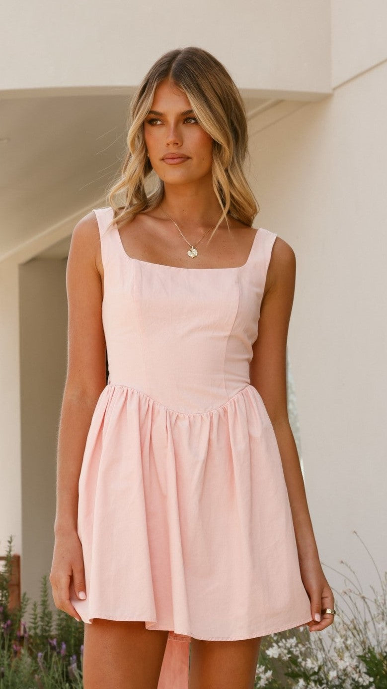 Sadzi Mini Dress - Soft Pink - Billy J