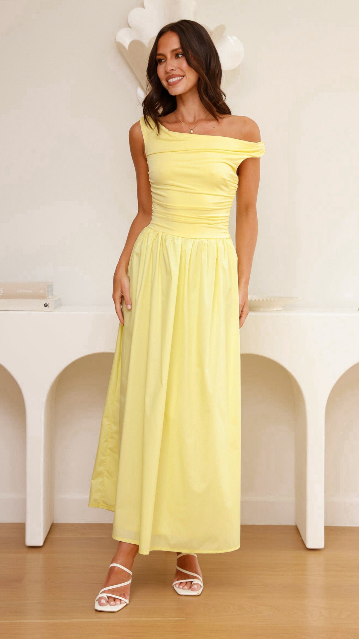 Immy Midi Dress - Yellow - Billy J