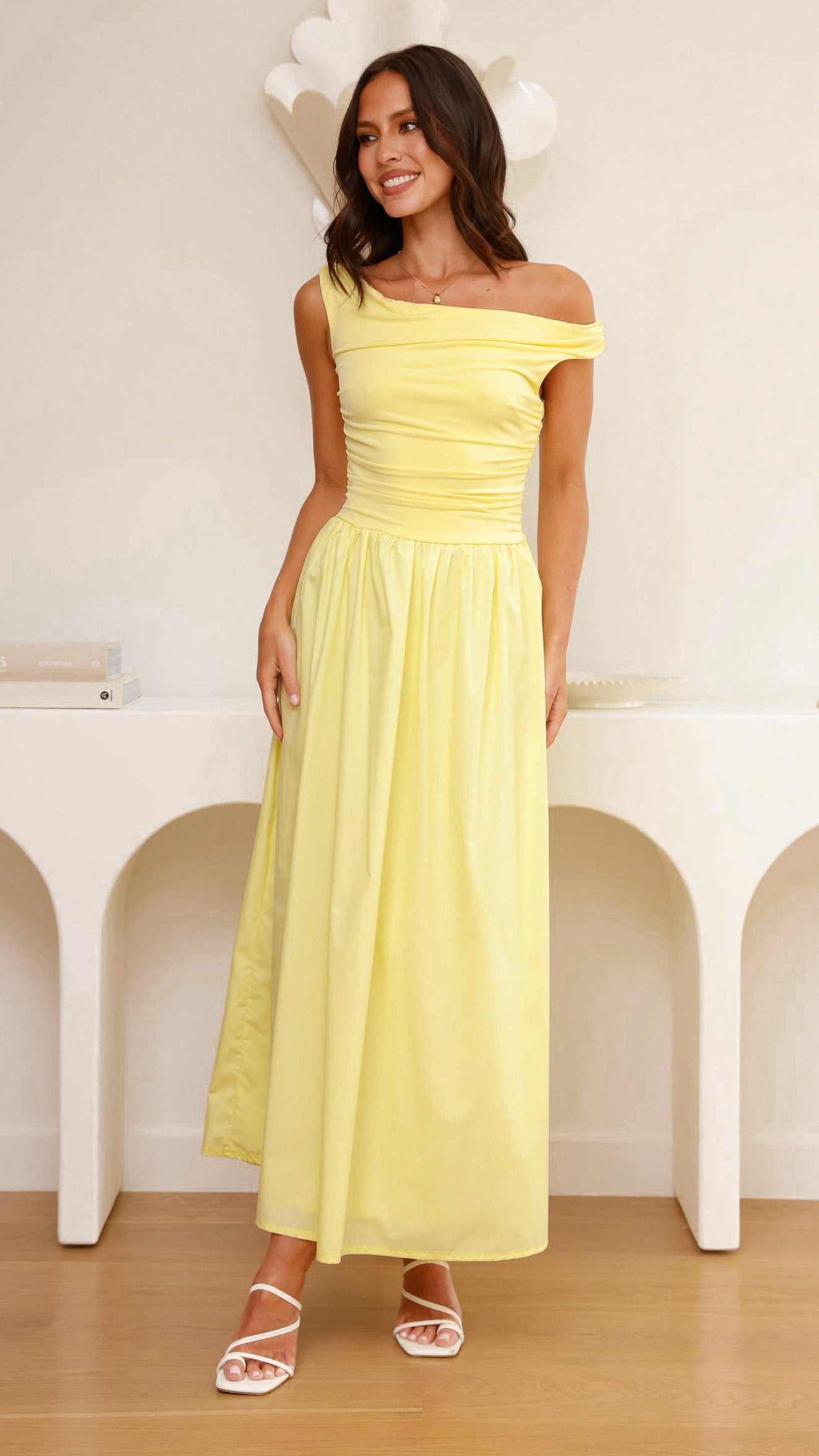 Immy Midi Dress - Yellow - Billy J