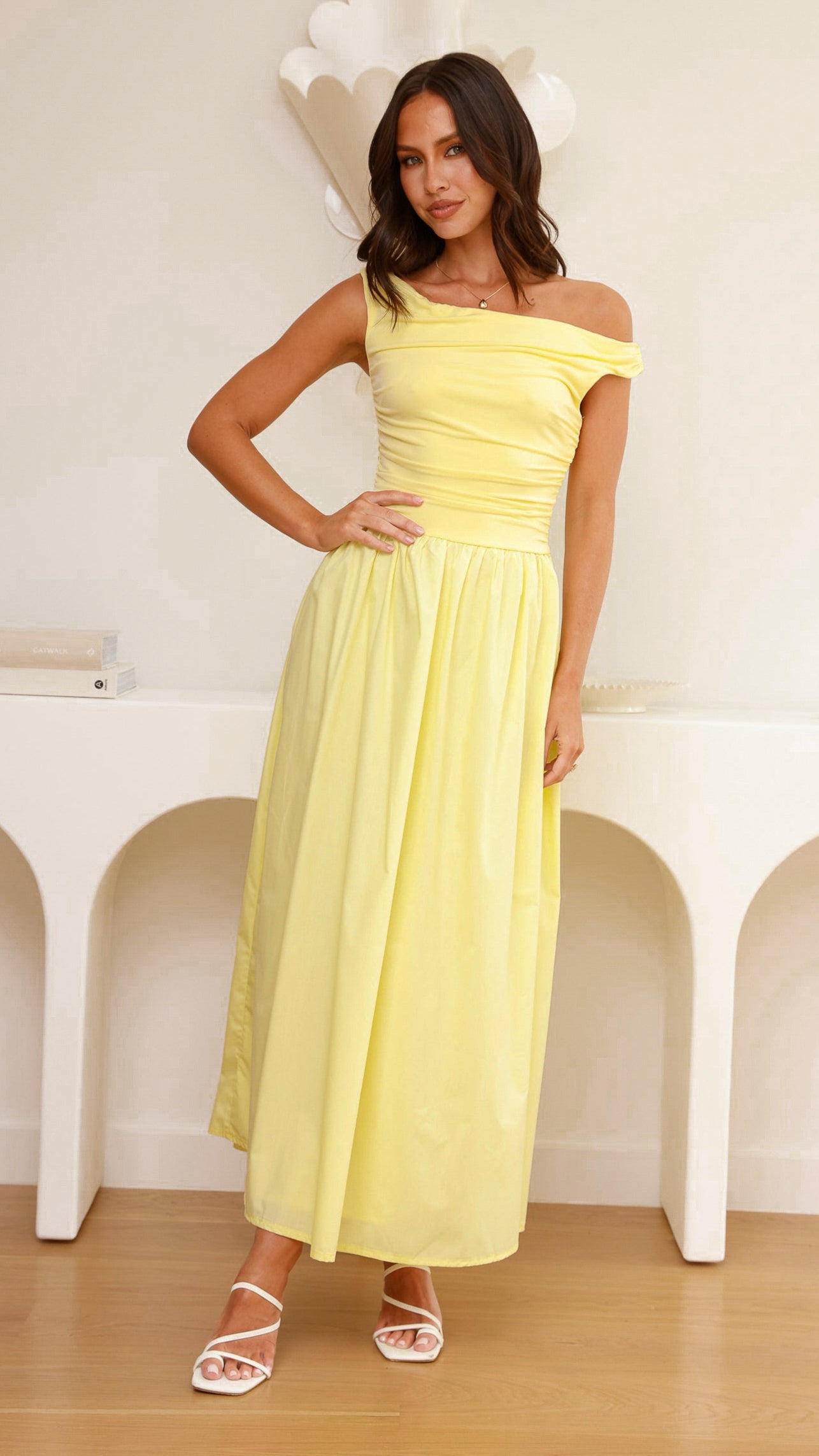 Immy Midi Dress - Yellow - Billy J