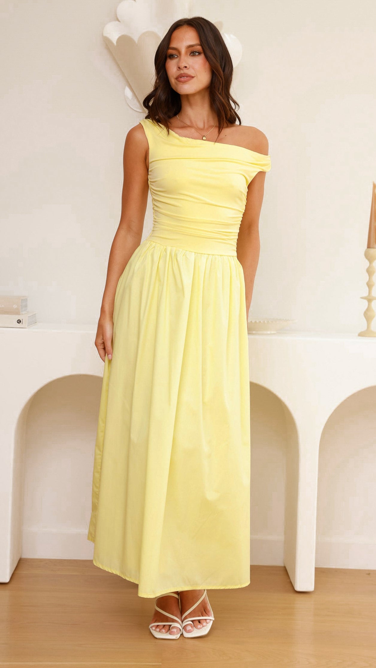 Immy Midi Dress - Yellow - Billy J