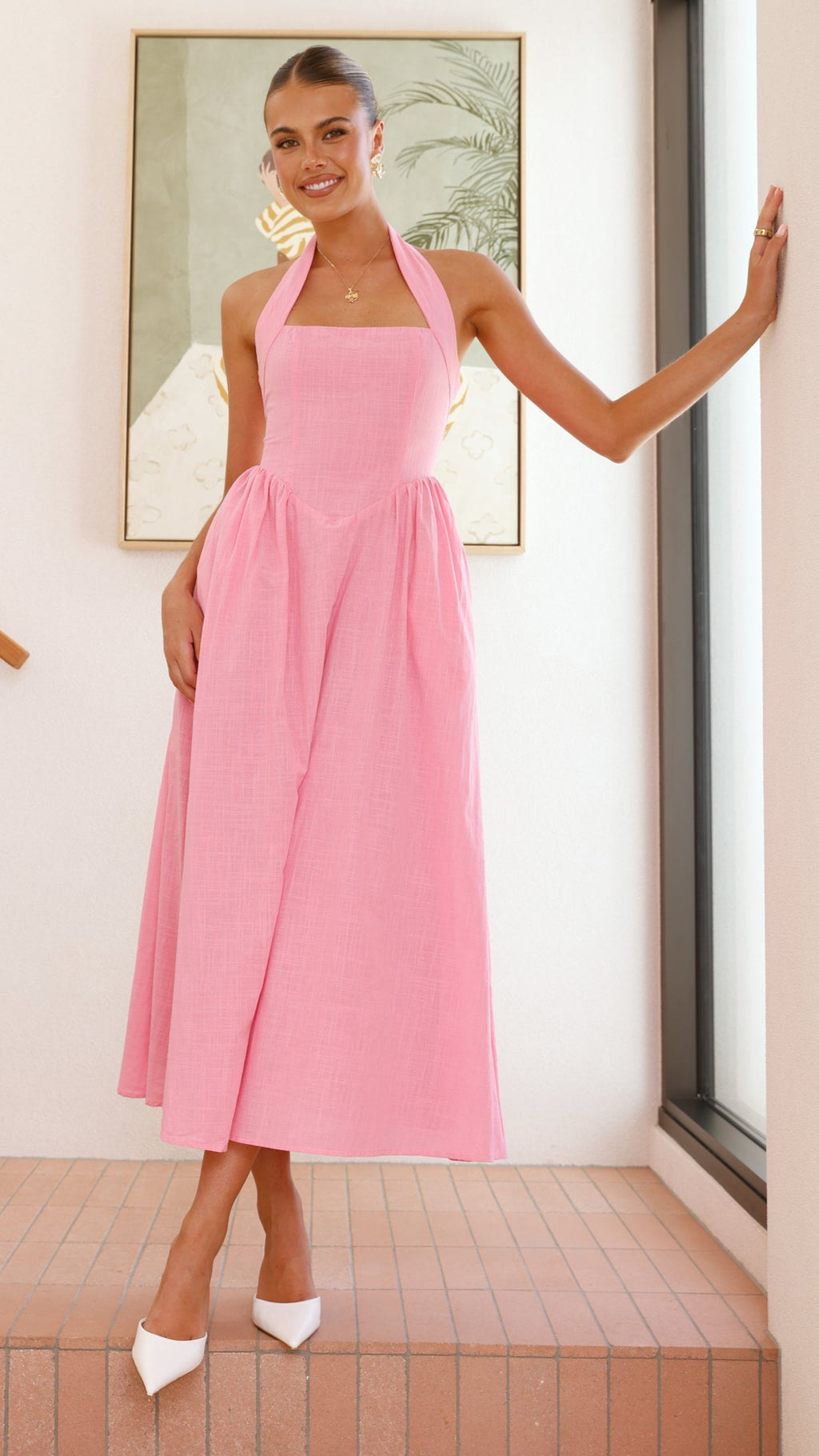 Caden Maxi Dress - Pink - Billy J