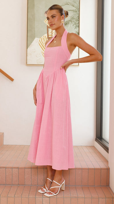 Load image into Gallery viewer, Caden Maxi Dress - Pink - Billy J
