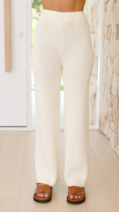 Load image into Gallery viewer, Jachai Knitted Pants - Cream - Billy J
