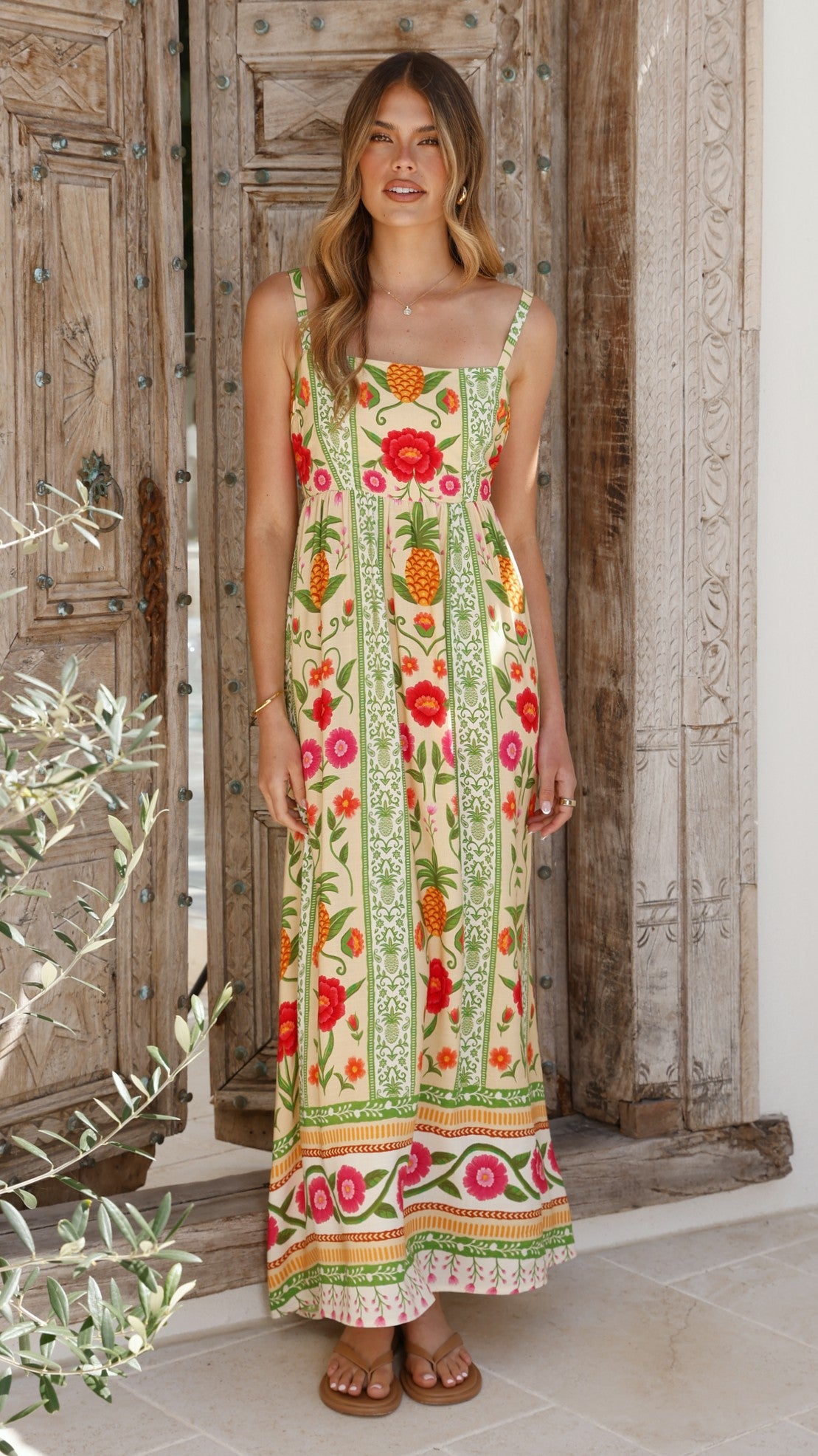 Keziah Maxi Dress - Sunkissed Print - Billy J