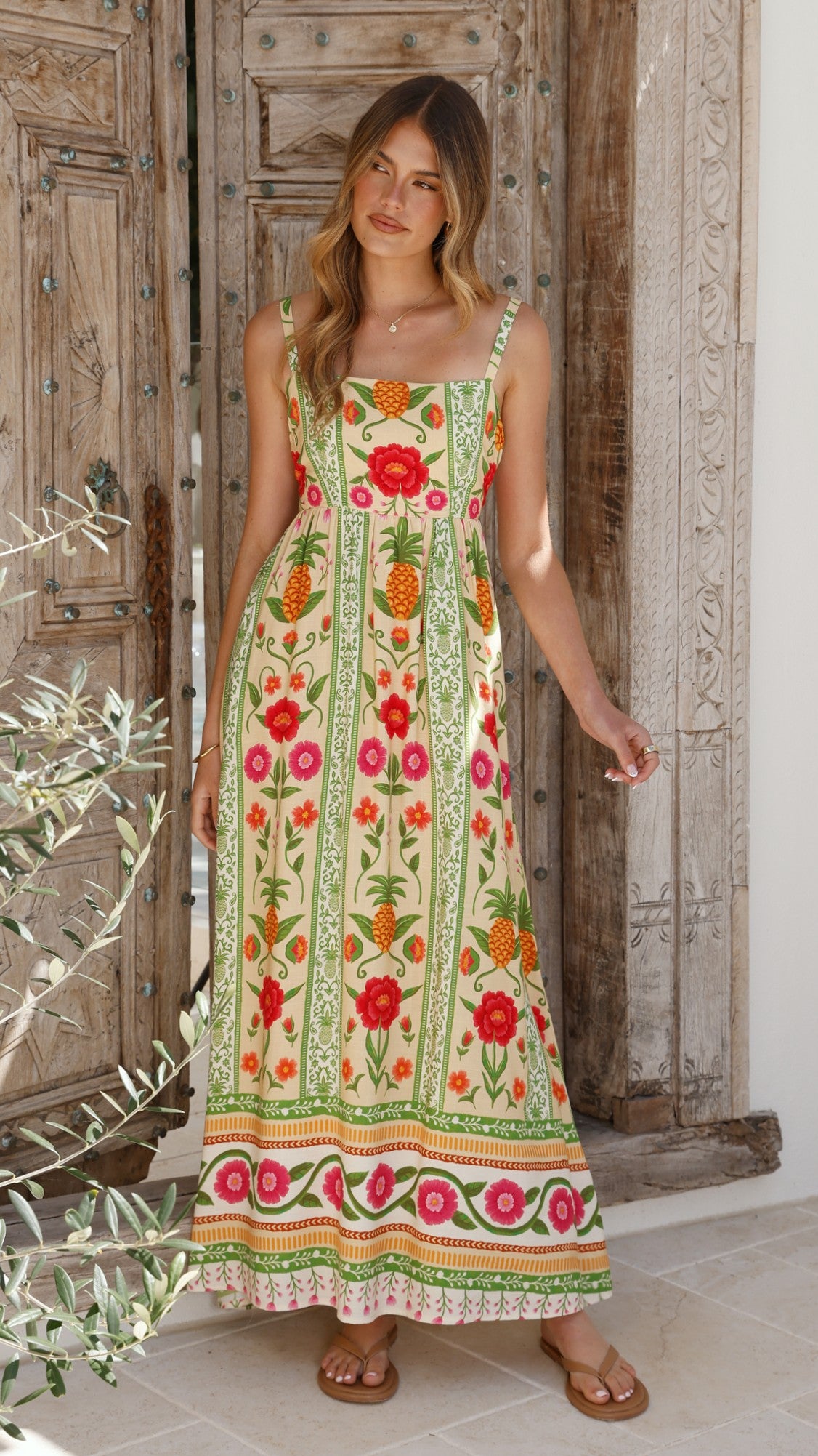 Keziah Maxi Dress - Sunkissed Print - Billy J