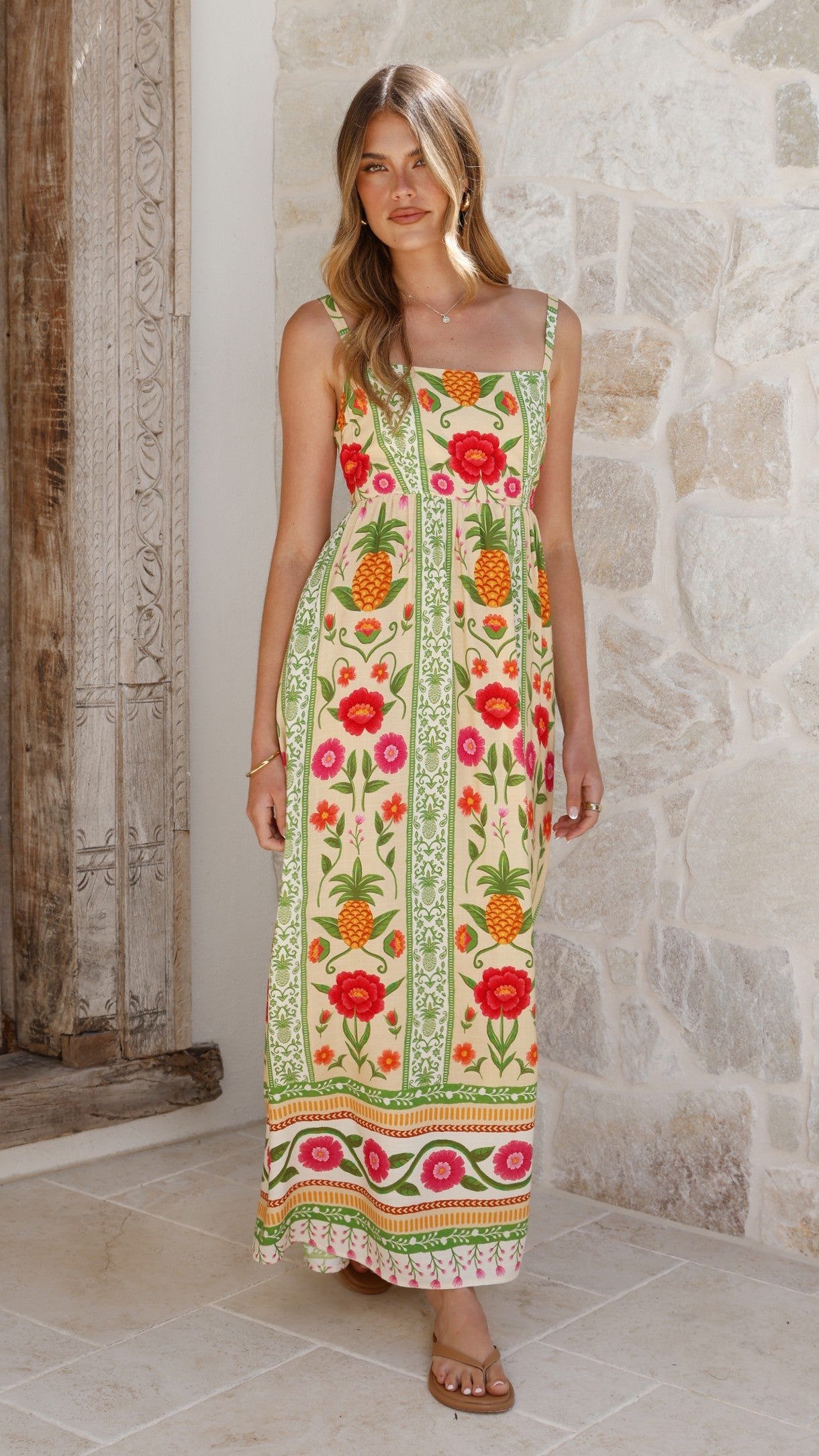 Keziah Maxi Dress - Sunkissed Print - Billy J