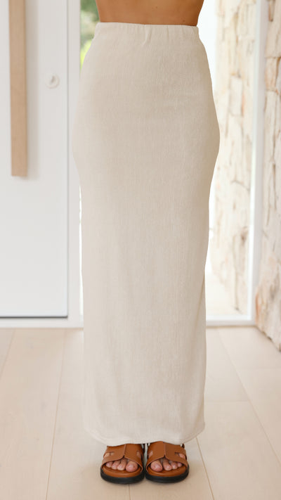 Load image into Gallery viewer, Kahili Maxi Skirt - Oat
