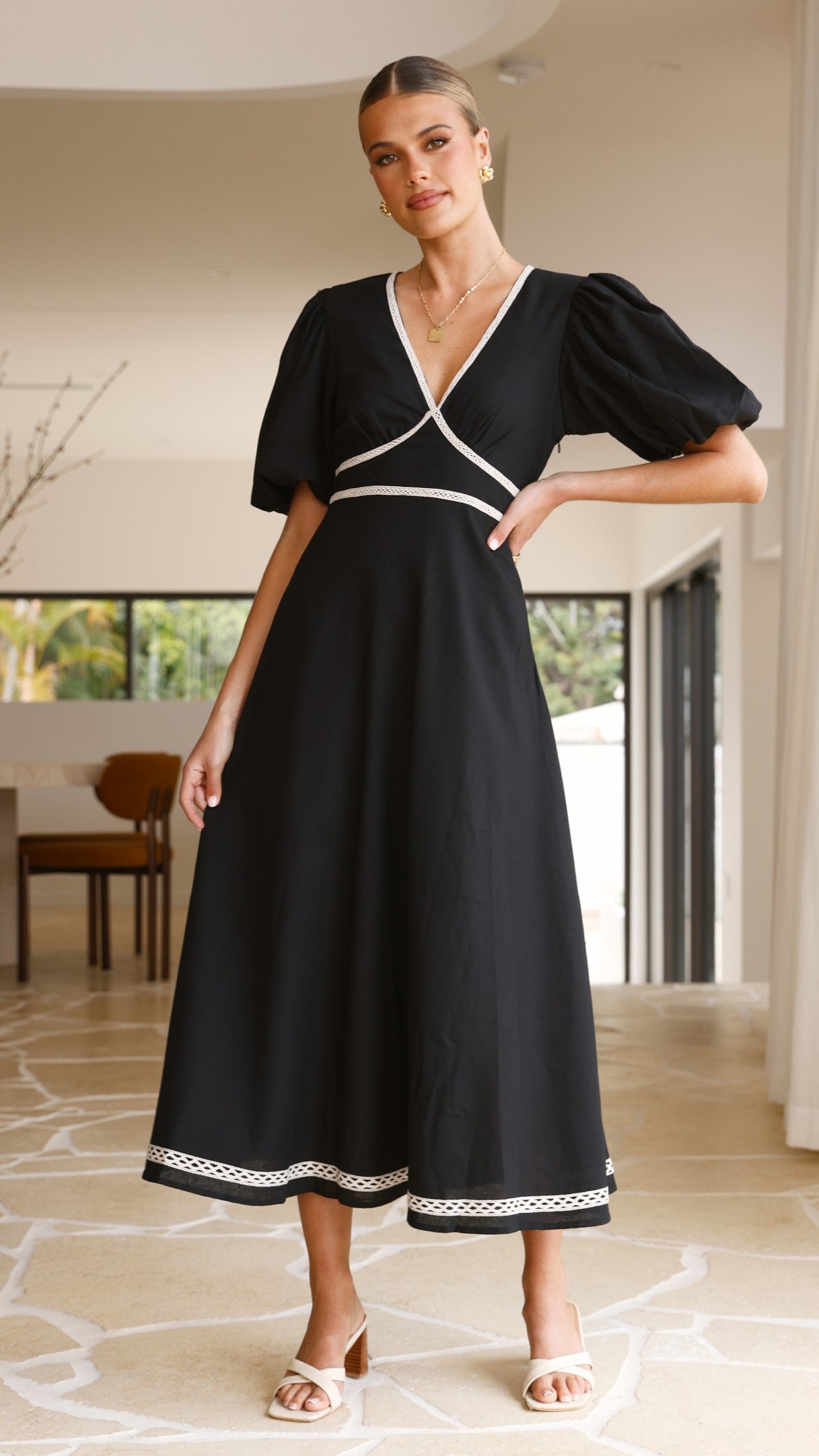 Nakisha Maxi Dress - Black - Billy J