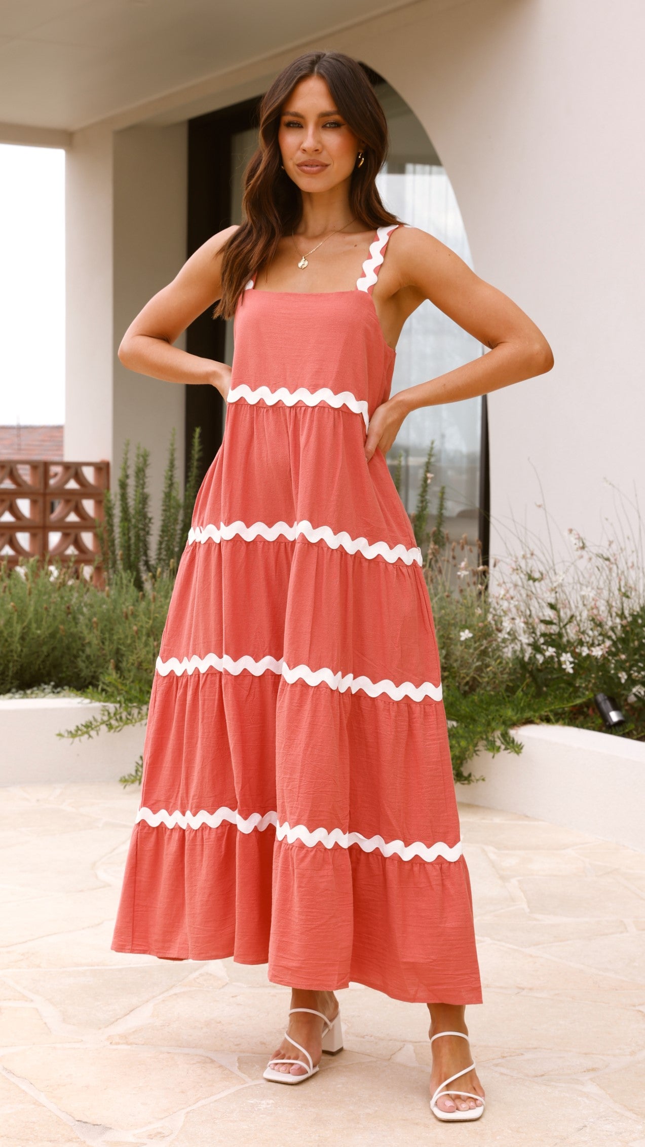 Eliana Maxi Dress - Watermelon - Billy J