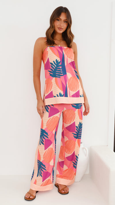 Load image into Gallery viewer, Beach Sunsets Pants - Pink Multi
