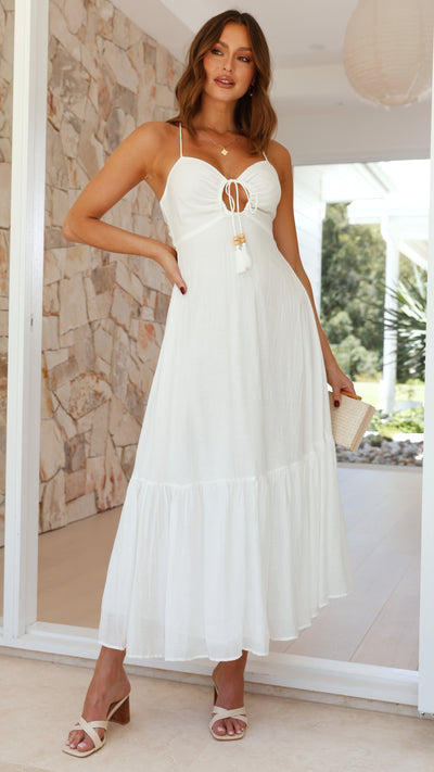 Load image into Gallery viewer, Dabney Maxi Dress - White - Billy J

