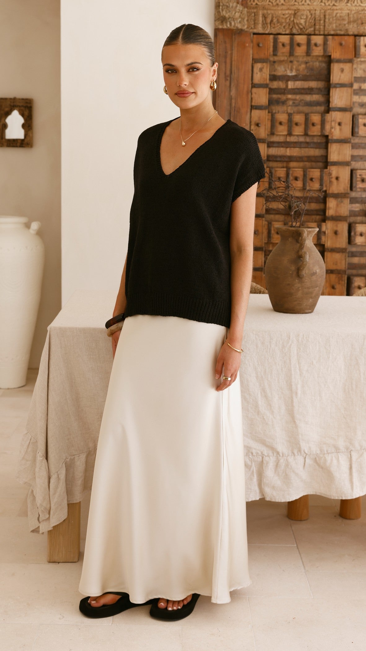 Stelaria Knit Top - Black - Billy J