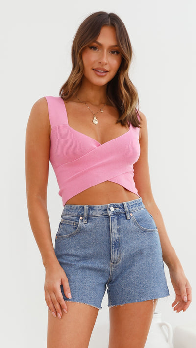 Load image into Gallery viewer, Lucielle Wrap Top - Pink
