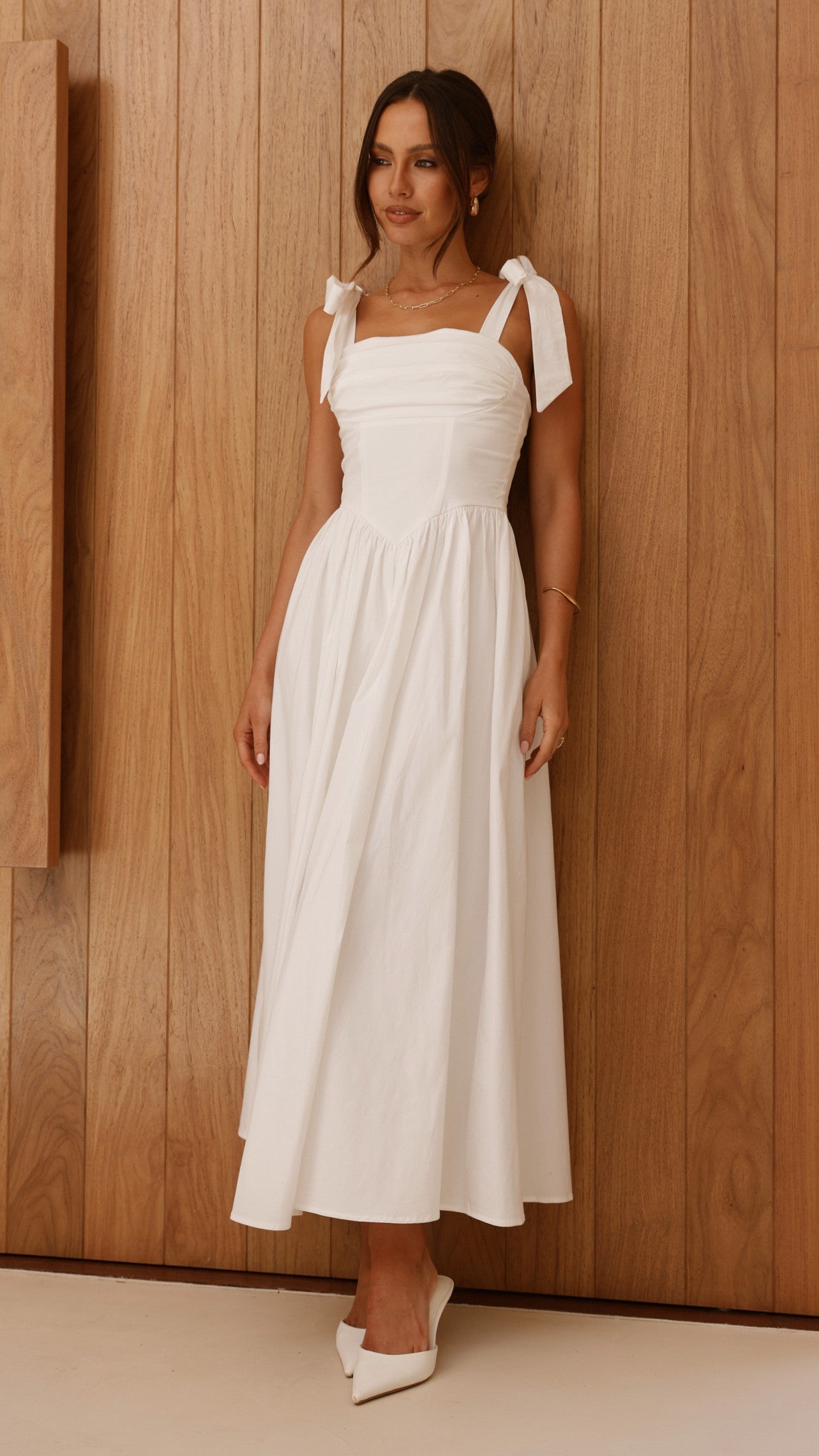 Haisley Maxi Dress - White - Billy J